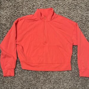 All In Motion Women's Coral Half-Zip Sweater